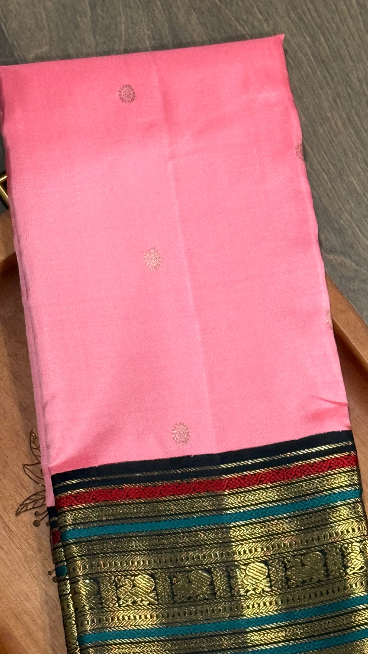 Pure zari kanjivaram with rich border in black