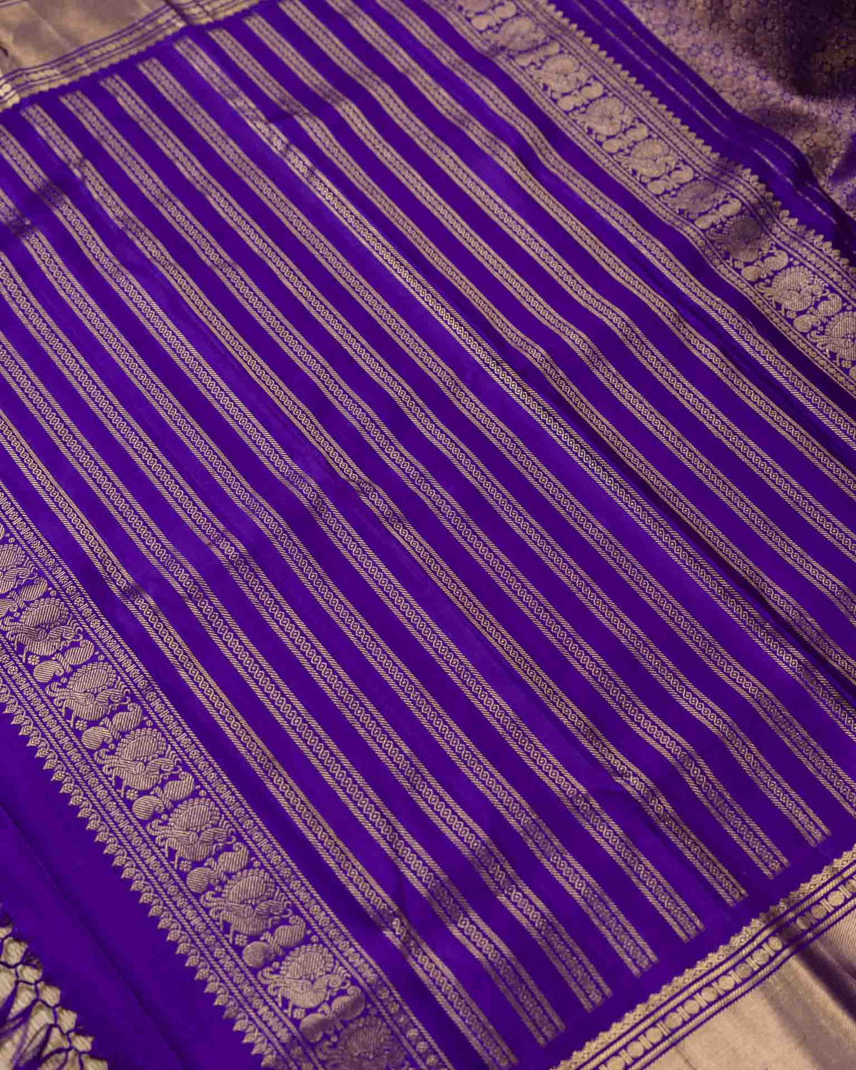 Pure brocade kanjivaram with Maggam work blouse