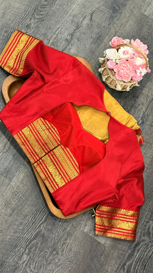 Pure Mysore crapes in checks pattern