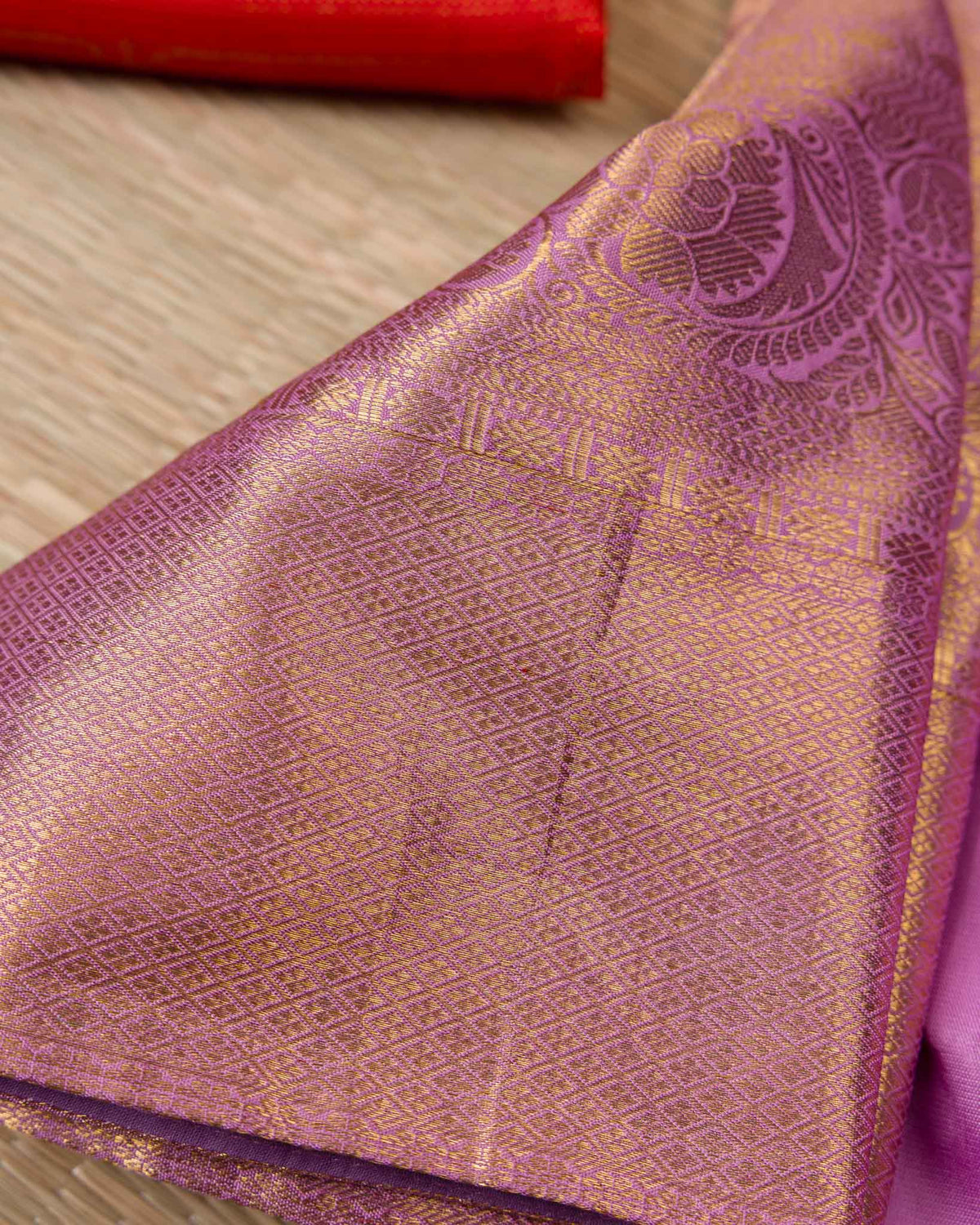 Orangish Red & Pink 1 GM Kanjivaram