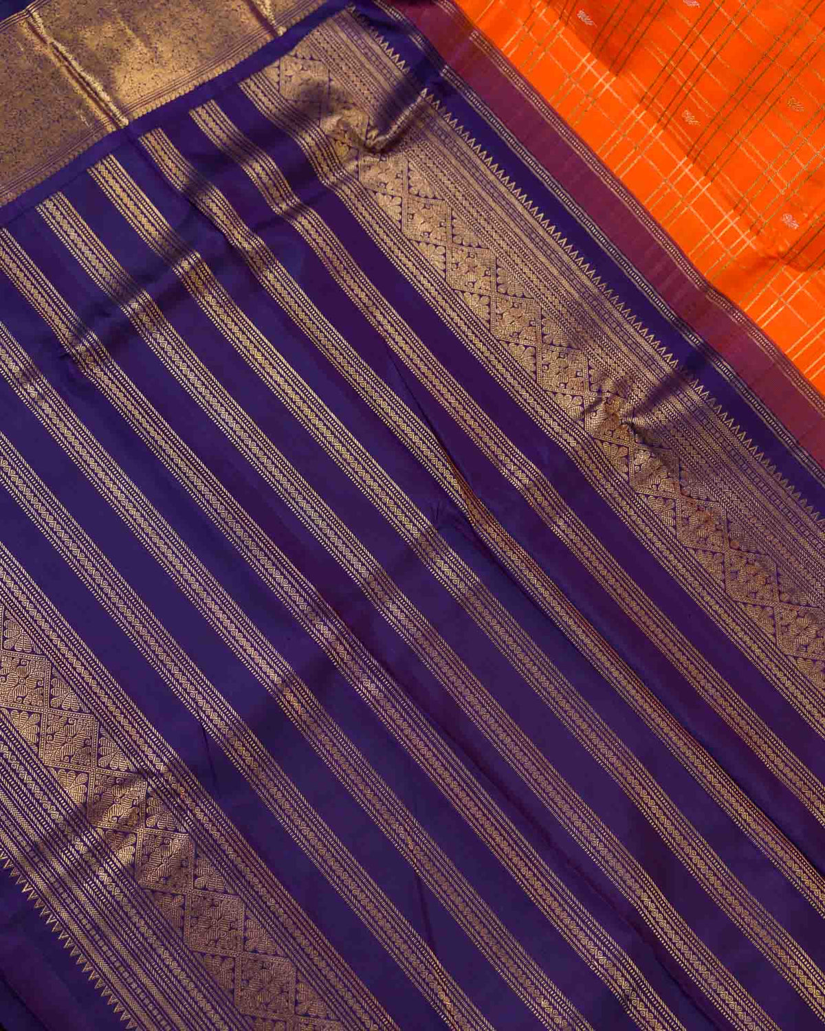 Pure real zari kanjivaram paired with raw silk Maggam work blouse