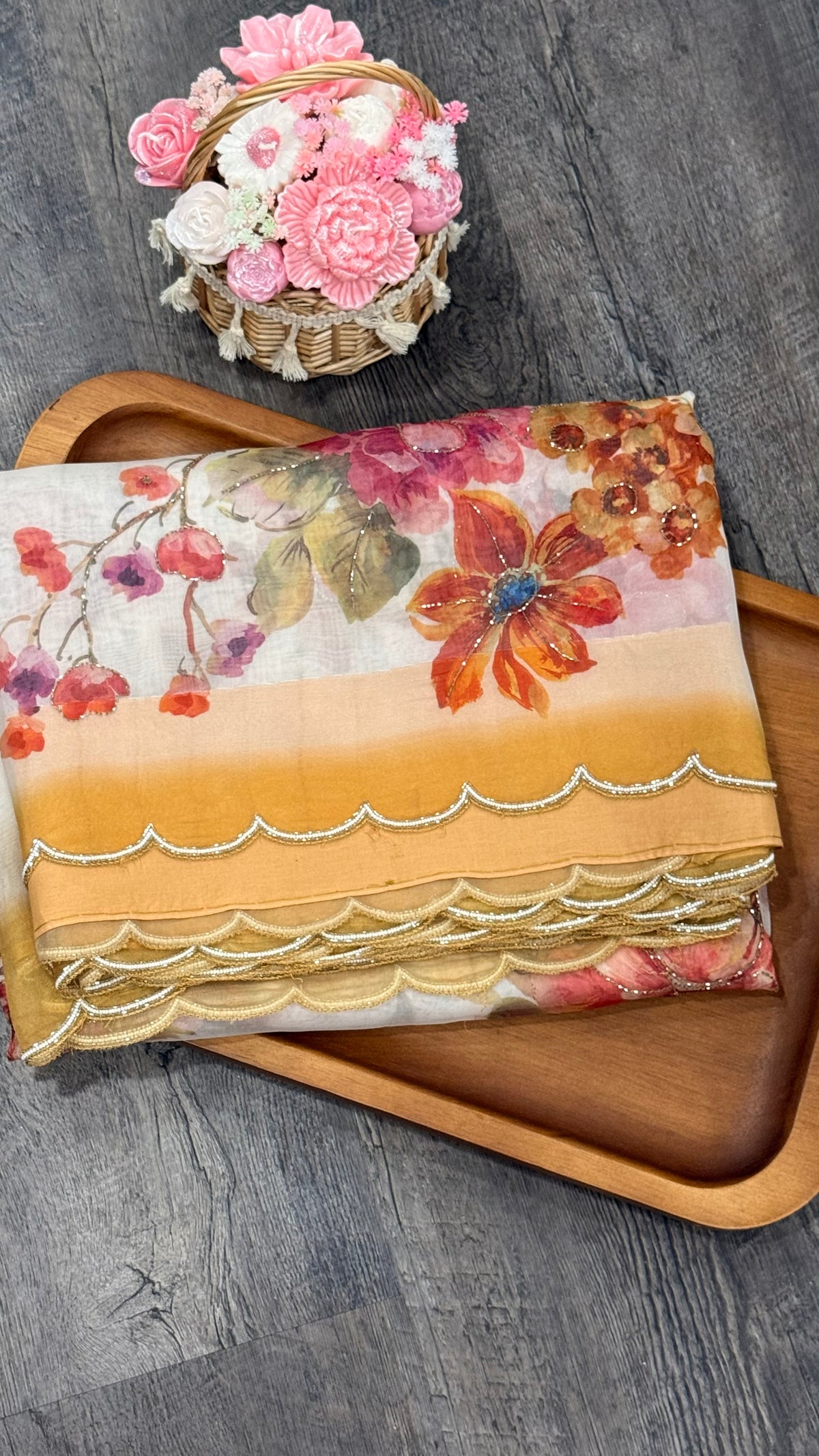 Organza with digital print