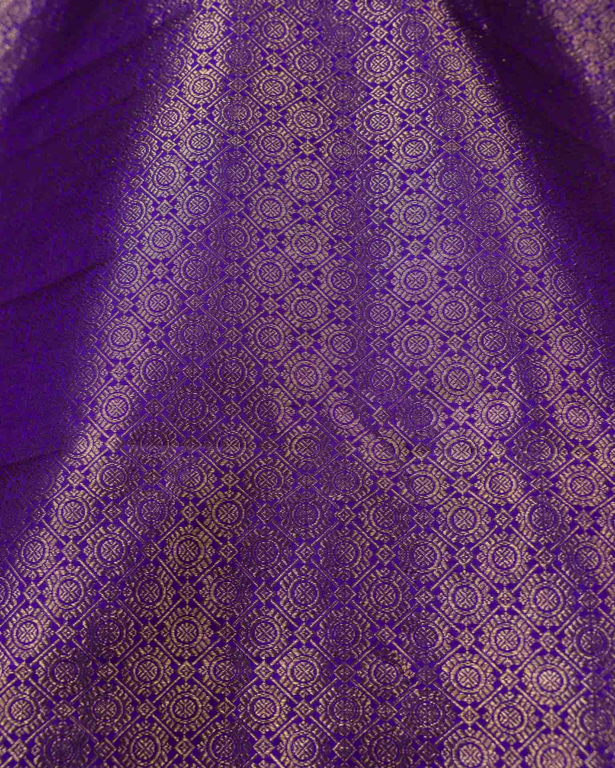 Pure brocade kanjivaram with Maggam work blouse