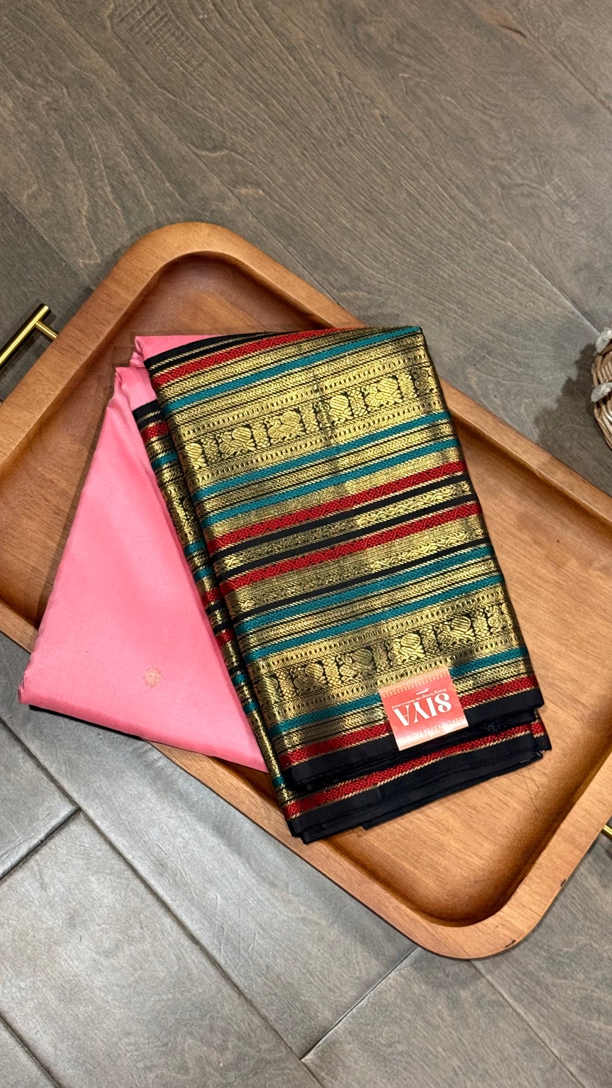 Pure zari kanjivaram with rich border in black