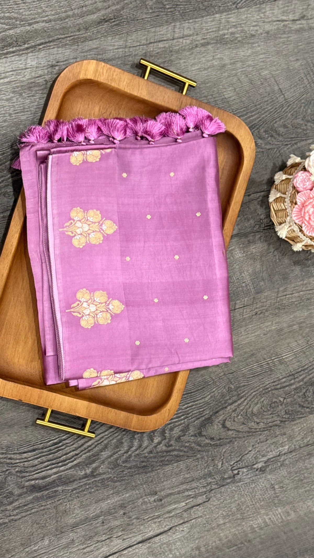 Pune silk in light onion pink