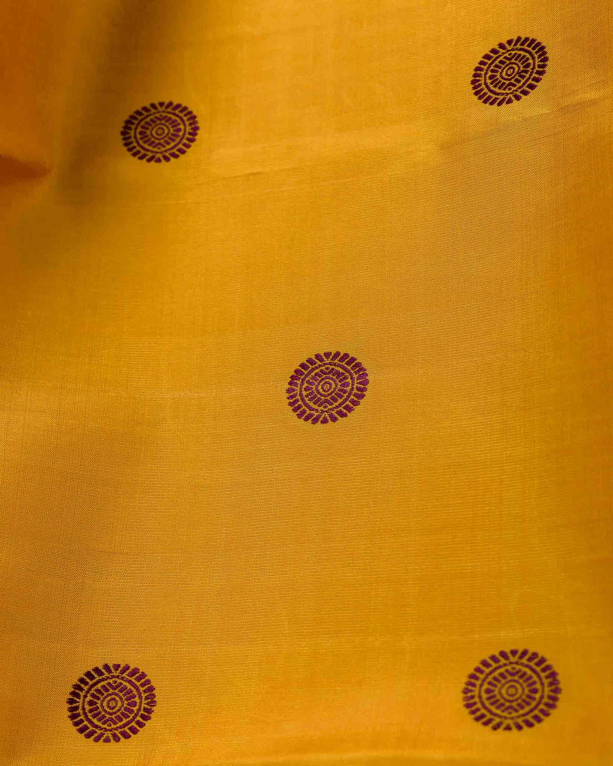 Mustard Yellow Pure 2gm Zari Kanjivaram