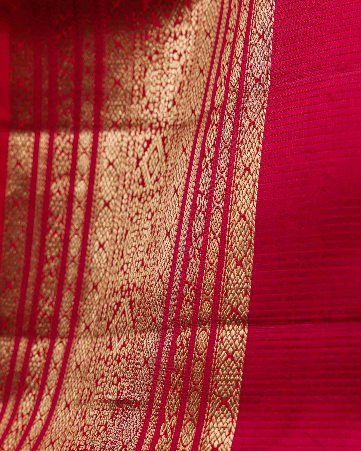 Mint Green & Red Real Zari Pure Kanjivaram