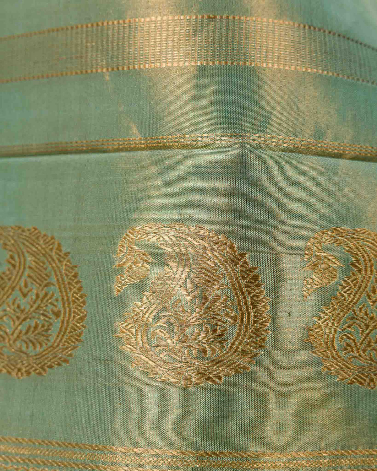 Pastel Green Pure Tissue Gadwal