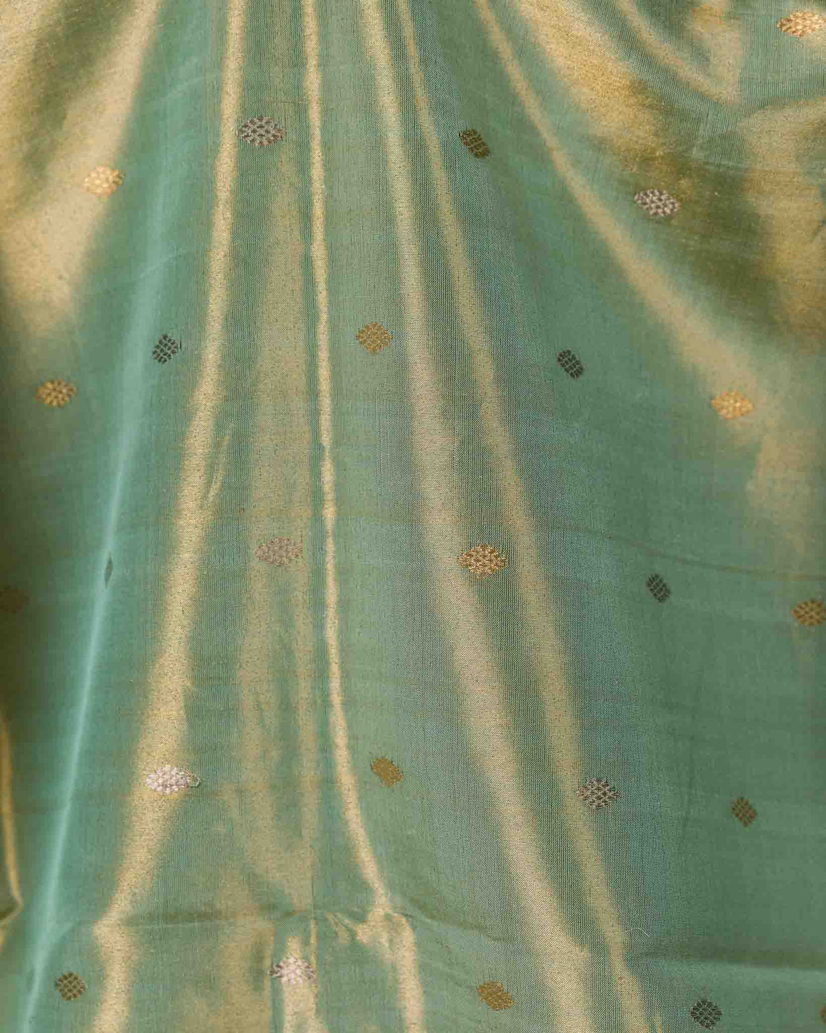 Pastel Green Pure Tissue Gadwal
