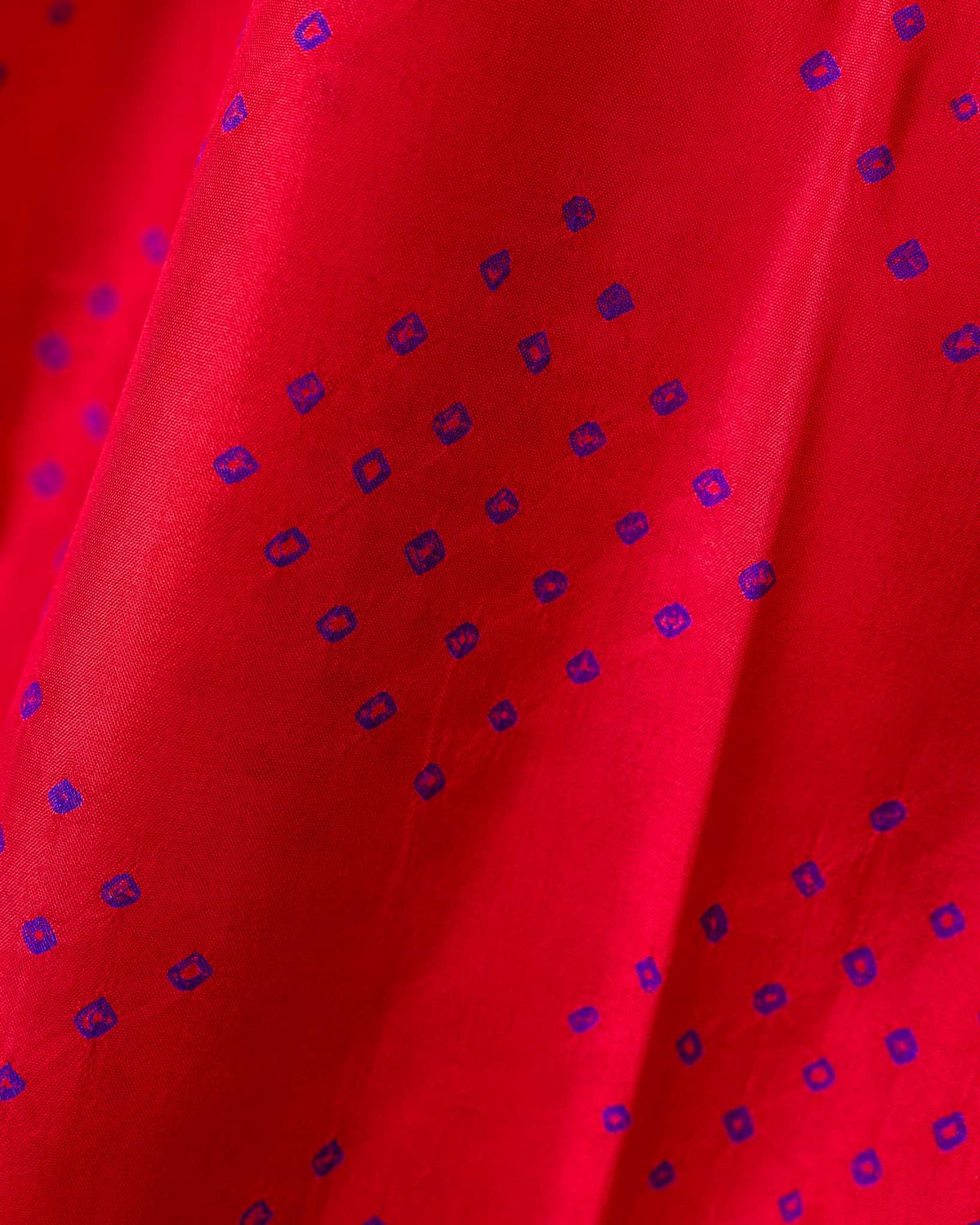 Red & Purple Pure Patola Bandhani Saree