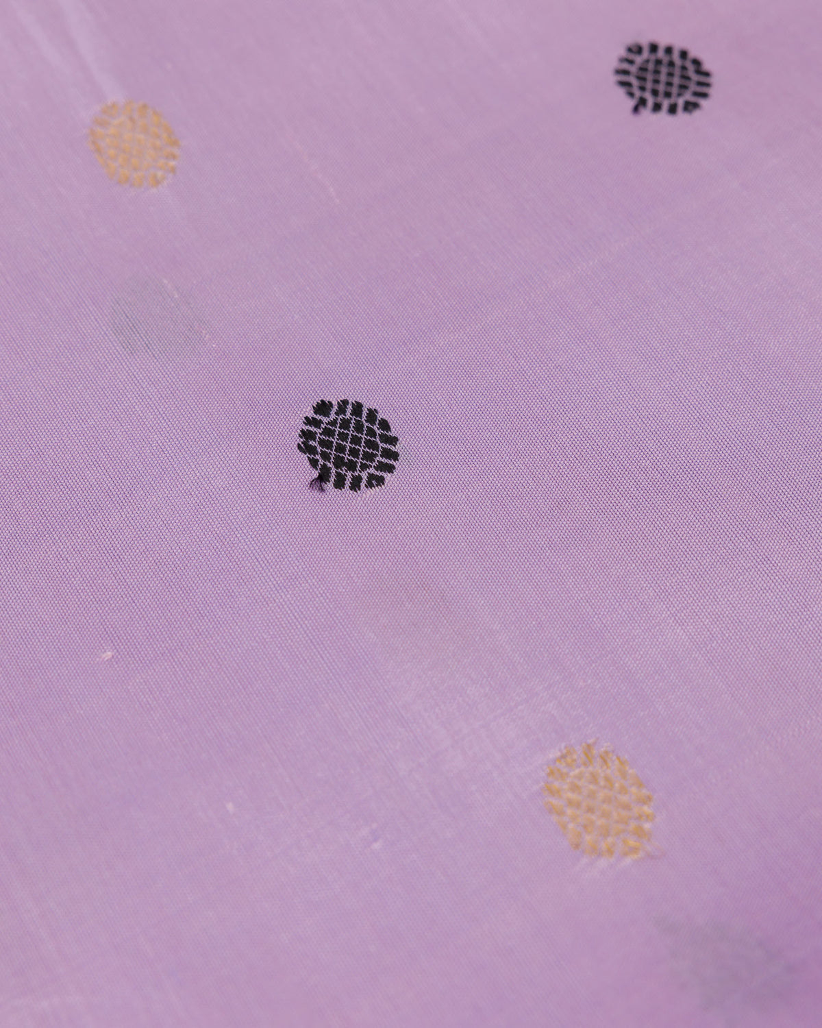 Lavender & Black Pure Handloom Gadwal
