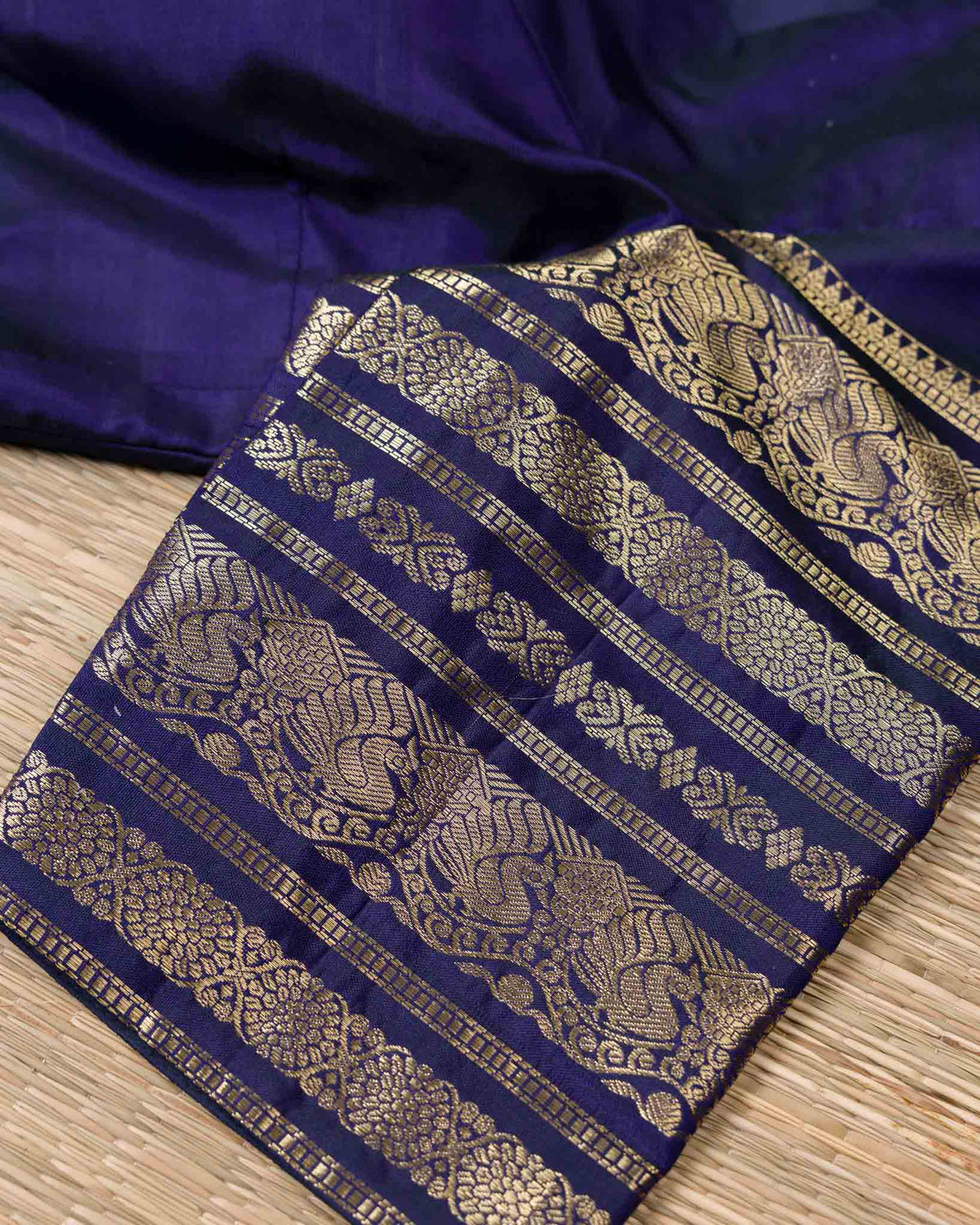 Pink & Blue 1 GM Kanjivaram – Classic Checks