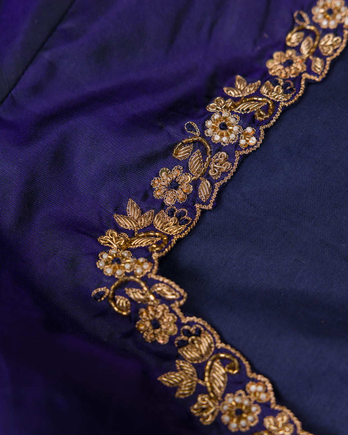 Pink & Blue 1 GM Kanjivaram – Classic Checks