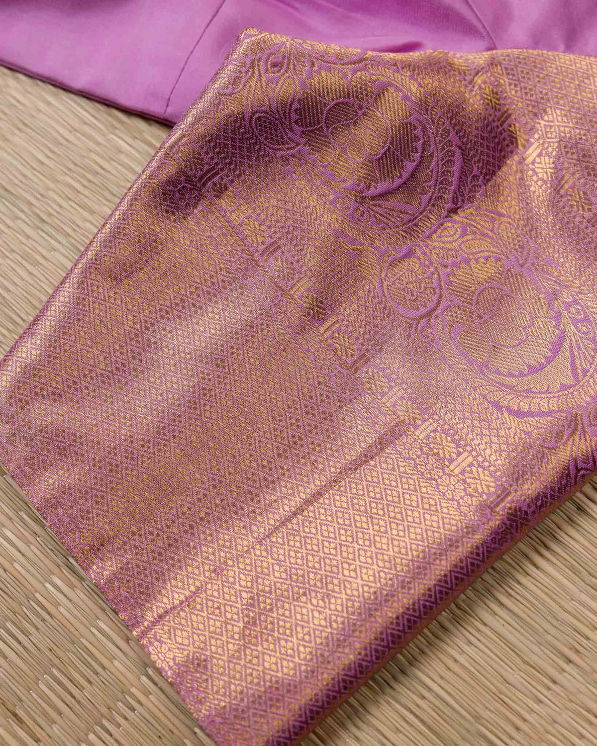 Orangish Red & Pink 1 GM Kanjivaram