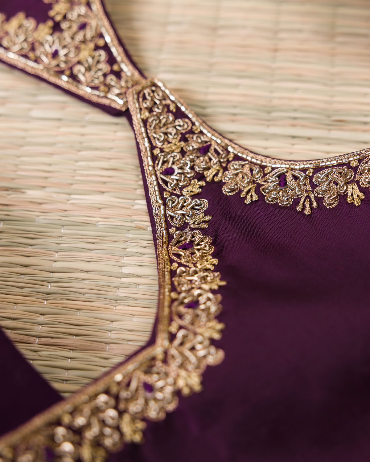 Real Zari Kanjivaram – Vintage Mustard & Deep Purple
