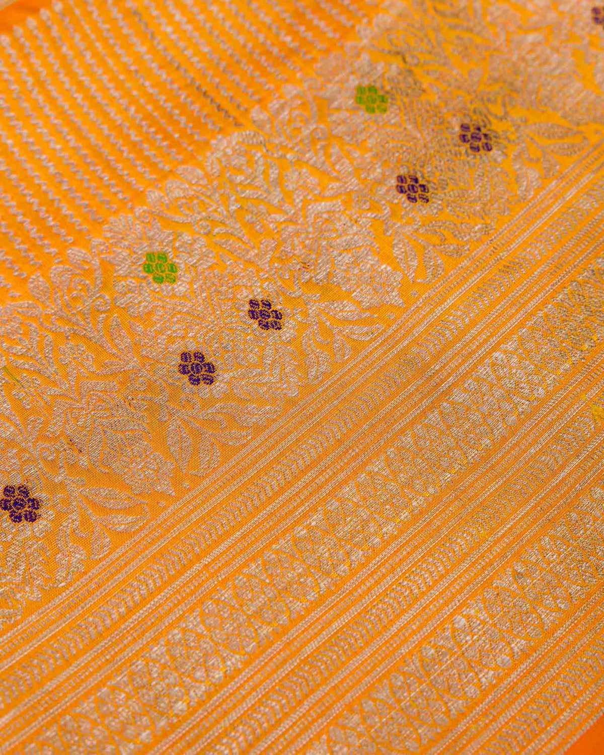 Pure Venkatagiri – Golden Yellow & Orange