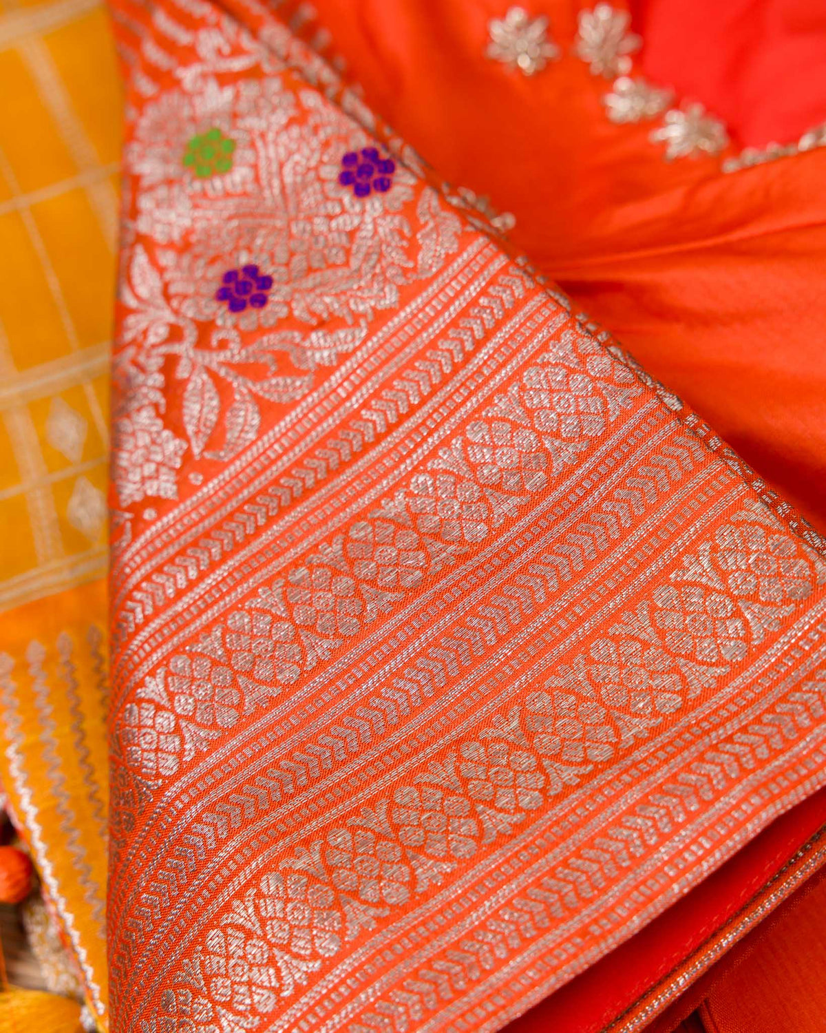 Pure Venkatagiri – Golden Yellow & Orange