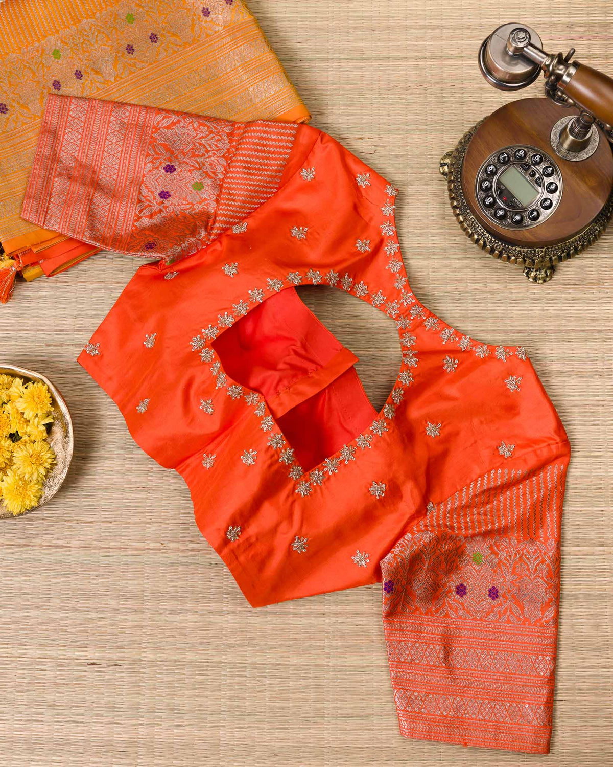 Pure Venkatagiri – Golden Yellow & Orange