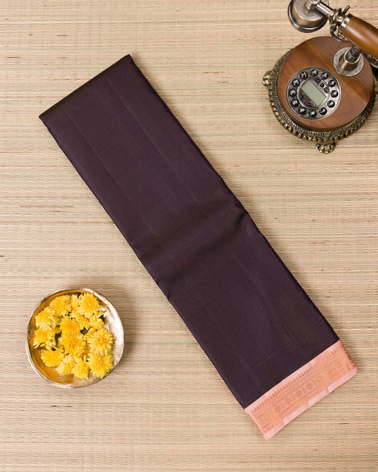Deep Plum Pure Kanjivaram with Vairavoosi