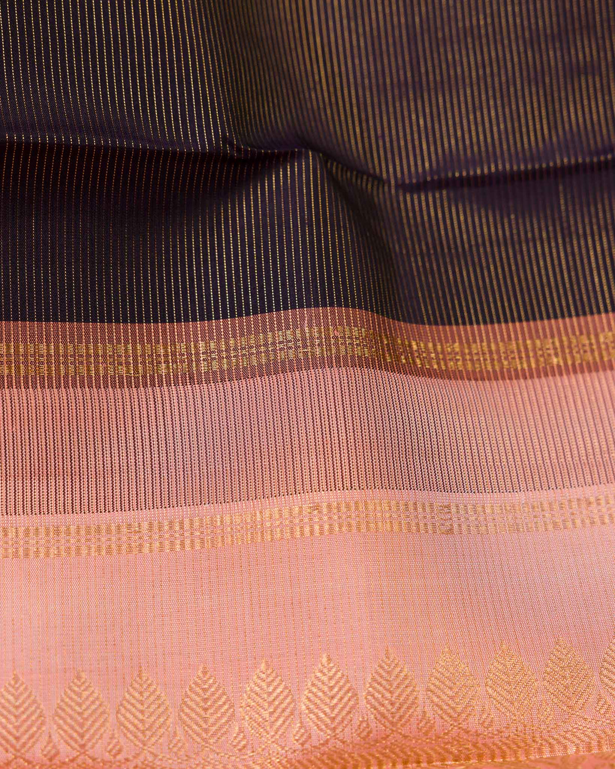 Deep Plum Pure Kanjivaram with Vairavoosi